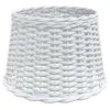 vidaXL Lampenschirm Wei&szlig; &Oslash;40x26 cm Korbweide