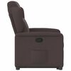 vidaXL Relaxsessel mit Aufstehhilfe Dunkelbraun Stoff