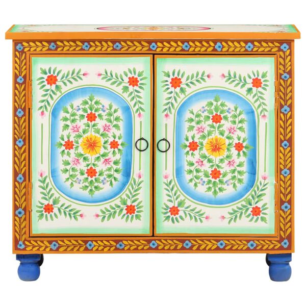 vidaXL Sideboard Handbemalt 70x35x60 cm Mango Massivholz