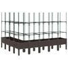 vidaXL Pflanzk&uuml;bel mit Rankgitter Braun 200x160x142,5 cm PP