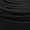 vidaXL Bootsseil Schwarz 10 mm 250 m Polypropylen