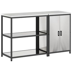 vidaXL Aufbewahrungsset f&uuml;r die K&uuml;che HATTEM 2 stk. Silber Edelstahl