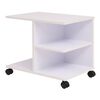 vidaXL Beistelltisch mit Rollen 50&times;35&times;42 cm Wei&szlig;