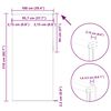 vidaXL Verdunkelungsrollo Cremewei&szlig; 100x210cm Stoffbreite 95,7cm