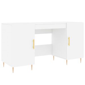 vidaXL Schreibtisch Wei&szlig; 140x50x75 cm Holzwerkstoff