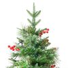 vidaXL Weihnachtsbaum mit Beleuchtung und Kiefernzapfen Grün 225 cm