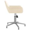vidaXL Esszimmerst&uuml;hle 4 Stk. Drehbar Creme Samt