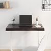 vidaXL Tischplatte 80x50x2 cm Massivholz Eiche Behandelt Baumkante