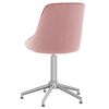 vidaXL Esszimmerst&uuml;hle 2 Stk. Drehbar Rosa Samt