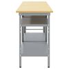 vidaXL Werkbank-Set 3 pcs Beige und Grau Pulverbeschichteter Stahl