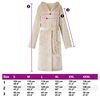 vidaXL Bademantel Hoodie Beige XL Flanell