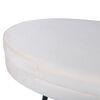 Venture Home Ottomane Otto 100x40x41 cm Samt Cremewei&szlig;