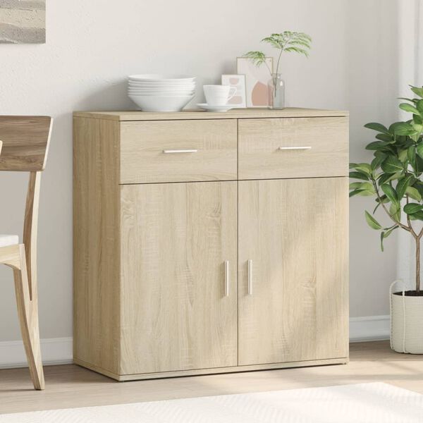 vidaXL Sideboard Sonoma-Eiche 79x38x80 cm Holzwerkstoff