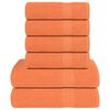 vidaXL 6-tlg. Handtuch-Set Orange 360 g/m&sup2; 100% Baumwolle