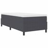 vidaXL Plattformbettgestell Dunkelgrau 90 x 190 cm Stoff