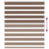 vidaXL Doppelrollo Braun 120x150 cm Stoffbreite 115,9 cm Polyester