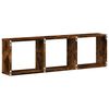 vidaXL Wandschrank 100x16x30 cm R&auml;uchereiche Holzwerkstoff