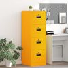 vidaXL Aktenschrank mit Schubladen 2 pcs Senfgelb 44 x 50 x 106,5 cm