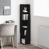 vidaXL Eckschrank Schwarz 27,5x27x140cm Holzwerkstoff