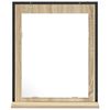 vidaXL Badezimmer Spiegel mit Regal Schwarz 50 x 12 x 60 cm