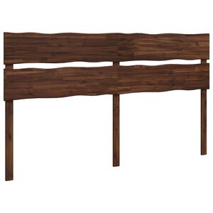 vidaXL Kopfteil mit Live Edge ROSTOCK Dunkelbraun 200 cm
