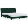vidaXL Bettgestell ohne Matratze Dunkelgr&uuml;n 160x200 cm Samt