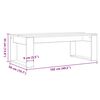 vidaXL Couchtisch Schwarz Eichen-Optik 102 x 50 x 35 cm Holzwerkstoff