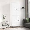 vidaXL Highboard Wei&szlig; 69,5x34x180 cm Holzwerkstoff