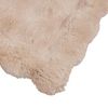 vidaXL Kunstfell Kaninchenfell Decke Beige 150 x 220 cm Polyester