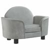 vidaXL Hundebett Hellgrau 66x40x45 cm Samt