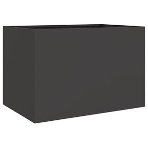 vidaXL Pflanzk&uuml;bel Schwarz 62x40x39 cm Stahl