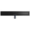 vidaXL 2 in 1 Duschabfluss Schwarz 70 cm Edelstahl 304