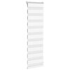 vidaXL Doppelrollo Wei&szlig; 40x100 cm Stoffbreite 35,9 cm Polyester