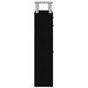 vidaXL Schuhschrank Schwarz 63x24x104 cm Holzwerkstoff