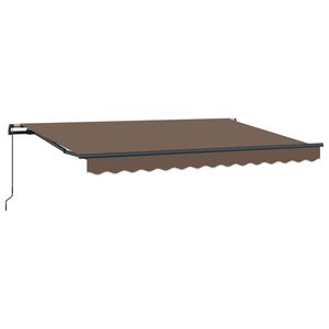vidaXL Einziehbare Markise Taupe 2,5 x 2 m Stoff