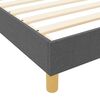 vidaXL Bettgestell mit Kopfteil Dunkelgrau 160 x 200 cm Stoff
