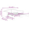 vidaXL Tagesbett Ausziehbar Hellgrau 100x200 cm Stoff
