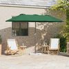 vidaXL Garten-Sonnenschirm Gr&uuml;n 370 x 197 x 239 cm
