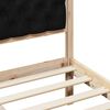 vidaXL Bettrahmen Schwarz 140 x 190 cm Massives Kiefernholz