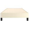 vidaXL Boxspringbettgestell Creme 90x190 cm Kunstleder
