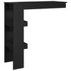 vidaXL Wand-Bartisch Schwarz 102x45x103,5 cm Holzwerkstoff