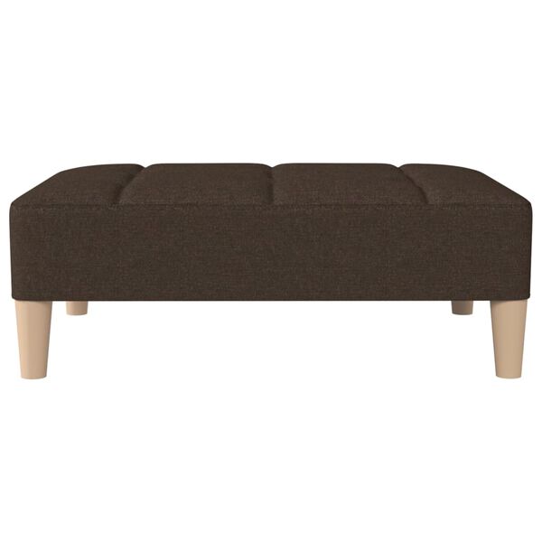 vidaXL Fu&szlig;hocker Dunkelbraun 78x56x32 cm Stoff