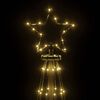 vidaXL LED-Weihnachtsbaum Kegelform Warmweiß 310 LEDs 100x300 cm