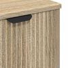 vidaXL Waschbeckenschrank mit T&uuml;r Sonoma-Eiche 60,5 x 33,5 x 61 cm