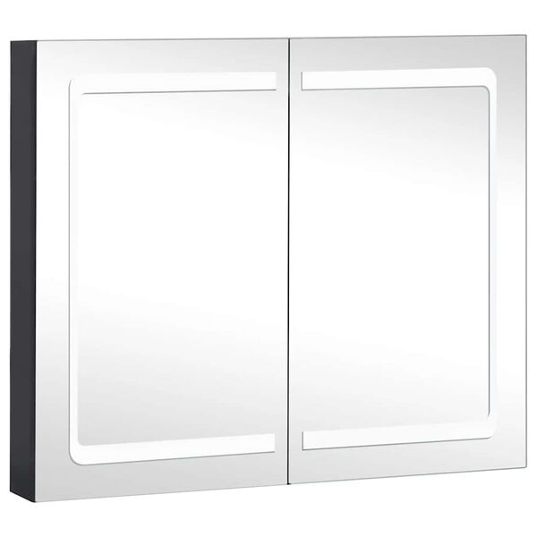 vidaXL LED-Spiegelschrank f&uuml;rs Bad 80x12,2x68 cm