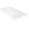 vidaXL Bett mit Matratze Hellgrau Stoff 140 x 200 cm