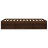 vidaXL Bettgestell Braun Eichen-Optik 135x190 cm