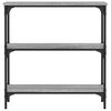 vidaXL Konsolentisch Grau Sonoma 75x22,5x75 cm Holzwerkstoff