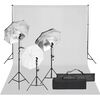 vidaXL Fotostudio-Set mit Beleuchtung und Hintergrund