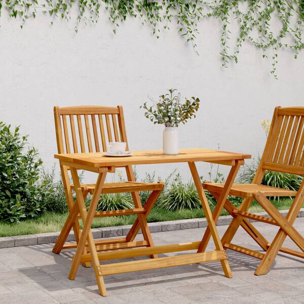 vidaXL Gartentisch Klappbar 90x52,5x65 cm Massivholz Akazie